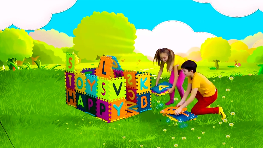 اسباب بازی ها و خانواده مهربان - ساشا و خانه جدید حروف الفبا ABC